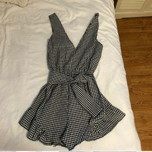 ZAFUL gingham romper